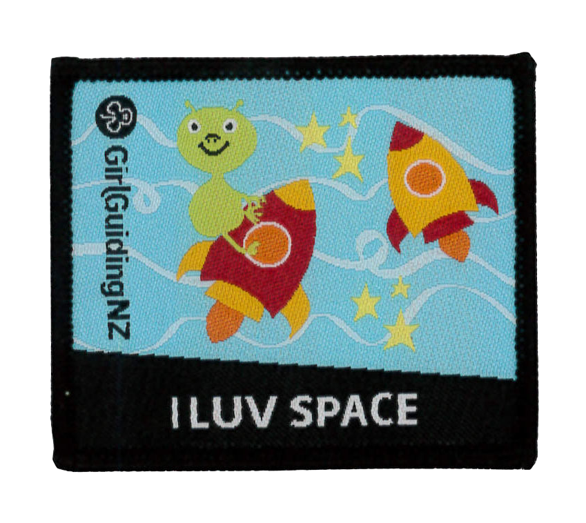 I Luv Space badge