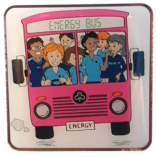 Energy Bus - Metal badge