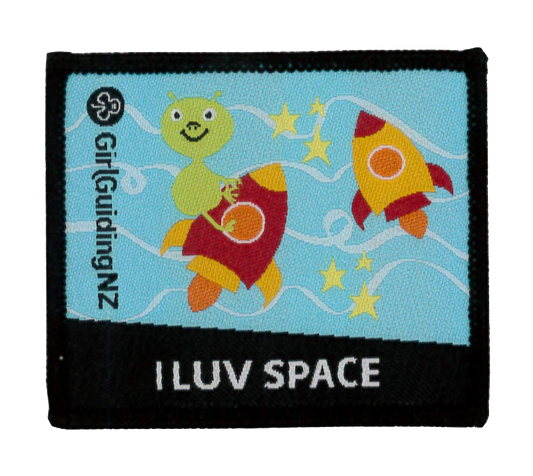I Luv Space badge