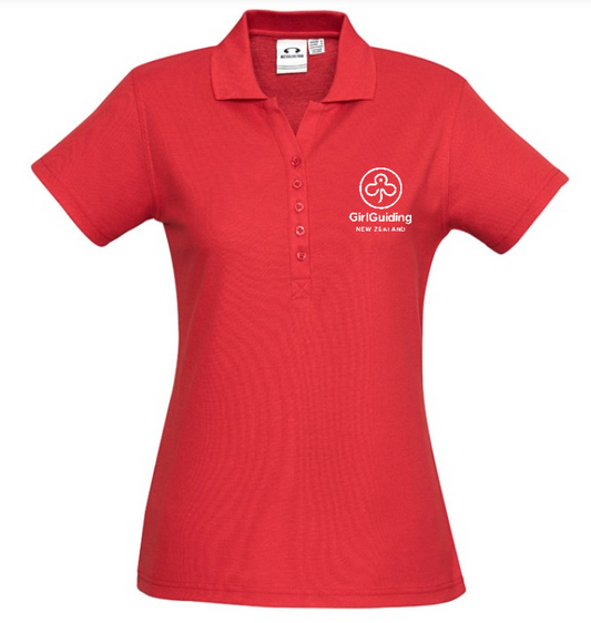 Trefoil Guild - members - Red  Polo tops